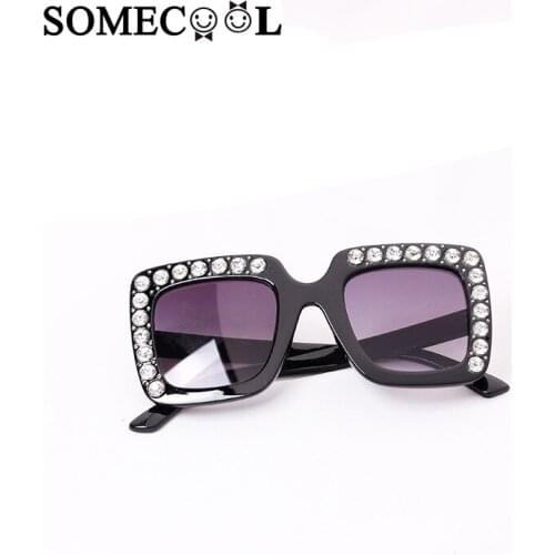 SomeCool New arrived 3-9 years kids sunglasses Diamonds Frame Cute baby boys&girls Summer eyewear Brand Beach oculos de sol