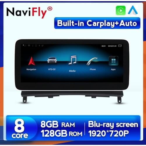Top! For Mercedes Benz C Class W204 2008-2010 NTG 4.0 Android 10 Car Multimedia Player GPS Navigation Carplay WIFI 4G LTE