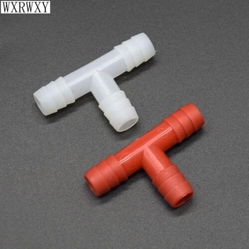 Wxrwxy Rabbit drinking water Tee barb connector 8mm tee Drinking fountains 8/11 barb water splitter Breeding connector 50PCS