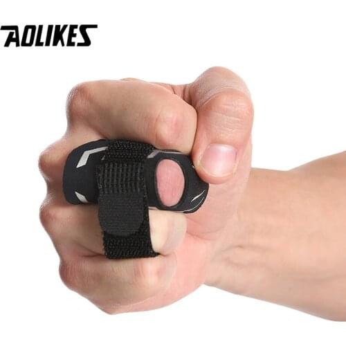 AOLIKES 1PCS Finger Splint Guard Bands Compression Breathable Finger Sleeve for Basketball Sport Aid Support Wrap Caps Protector
