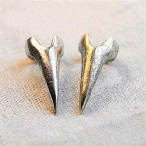12pcs/set Claw Spike Wolverine Cosplay Retro Punk Gothic Nail Finger Alloy Sharp Knuckle Rings Set Party Decoration Accessories