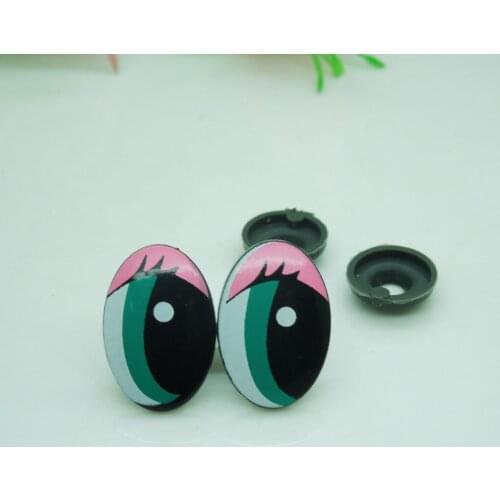 13*20mm Oval Safety Eyes Multicolor Plastic Doll eyes Handmade Accessories For Bear Doll Animal Puppet Making 100pcs EA226