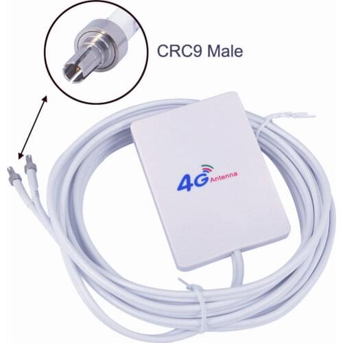 2* CRC9 connector 4g Lte Pannel Antenna Connector 3g 4g Router Anetnnawith 2M cable For Huawei 3g 4g Lte Router Modem