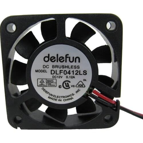 Delefun DLF0412LS DC 12V 0.12A 40x40x10mm 2-Wire Server Cooling Fan