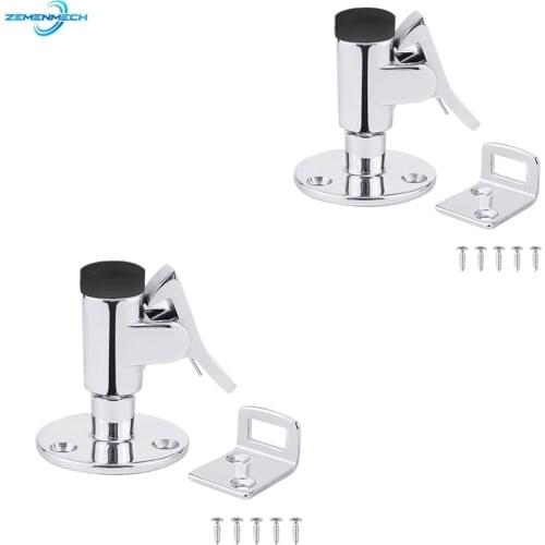 2PCS Stainless Steel Boat Door Stop Stopper Catch Door Holder Floor Knob Yacht RV Motorhome Camper Spring Latch Marine Hardware
