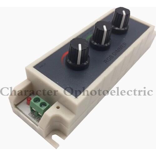 5PCS DC12-24V 3A rgb controller 3 channel RGB led dimmer controller for led strip 3528 5050