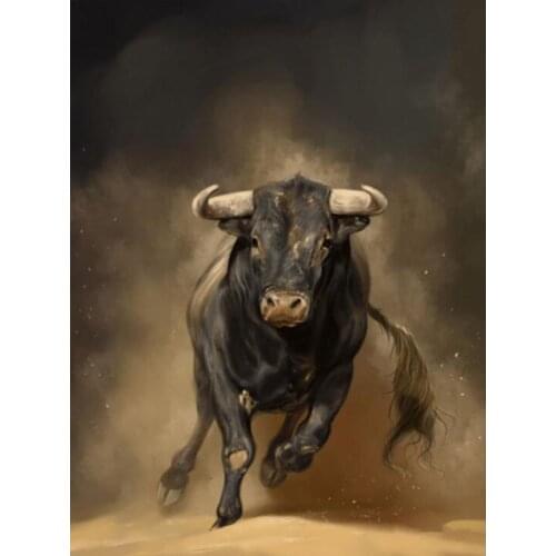 5D DIY Diamond Painting Full Square /Round 3D Diamond Embroidery The Bull show Pictures of Rhinestones Mosaic Decoration CV394