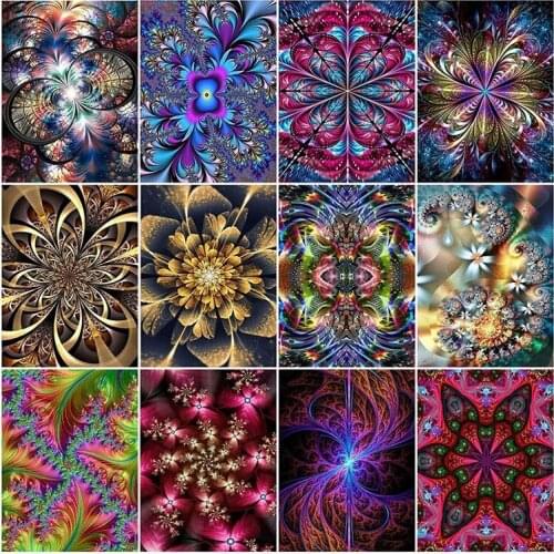 FIYO Full Square/Round Drill 5D DIY Diamond Painting "Mandala Bloem" Flower Embroidery Cross Stitch Home Decor Handmade Gift