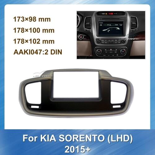 Car Radio Multimedia fascia For KIA Sorento 2015+ In-dash Installation Trim Refitting Facia Adaptor Panel Kit DVD Bezel Frame