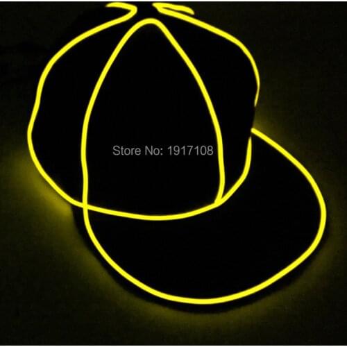 Free Shipping Bboy Hip-hop Caps Baseball Glowing Cap Cotton EL Hat LED Caps For Halloween Party Hats