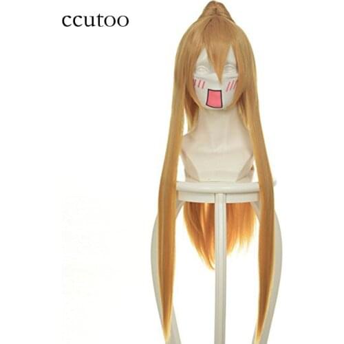 Ccutoo 80cm Long Straight Synthetic Hair Wig With Single Chip Ponytail Pandora Hearts Sharon Rainsworth Cosplay Wigs
