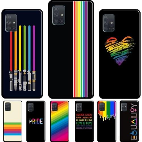 LGBT Gay Pride Rainbow Flag Case For Samsung A51 A71 A31 A41 A11 A40 A50 A70 A72 A52 A42 A32 A12 A20e A21S Phone Cover