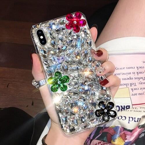 Sunjolly Rhinestone Case for Samsung Galaxy A10 A20 A30 A40 A50 A70 A10S A20S A30S A40S A50S A70S Diamond Phone Cover coque Bag