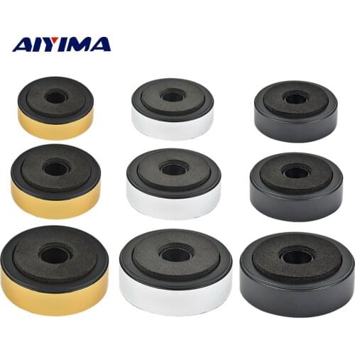 AIYIMA 4Pcs Speaker Spikes Stand Feets Audio Active Speakers Repair Parts Accessories DIY For Home Theater Sound System