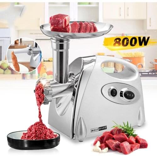 Electric Meat Grinders Stainless Steel Powerful Electric Grinder Sausage Stuffer Meat Mincer Slicer for Kitchen Appliance