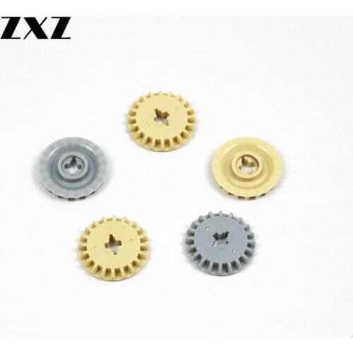 Technic Gear 8 Tooths Cross Hole z20 Bulk Parts Model Building Block Set DIY Toy Accessoires 32198 for Boys Toys 20pcs