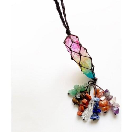 Crystal Pendant Rainbow Style Crystal Pendant Lucky Crystal Decoration Suitable For Bedroom, Living Room, Car,Office Decor