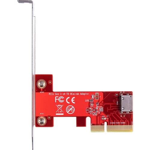 PCIe3.0 x4 to Oculink SFF-8612 Adapter Card for PCIe NVMe SSD SFF8612 TO pci-e 4x Converter