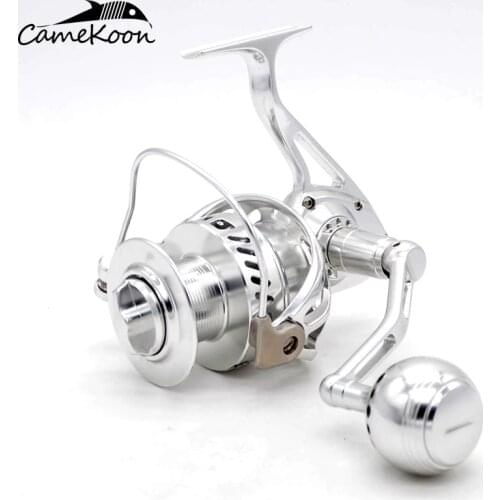 CAMEKOON WT5000/WT6000 Spinning Fishing Reels Aluminium Alloy Machined Powerful Saltwater Surf Reel