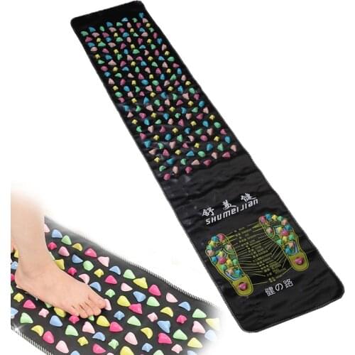 Chinese Foot Acupressure Massager Foot Relaxation Mat Feet Therapy Cushion Stone Reflexology Walk Stress Pain Tension Relief Pad