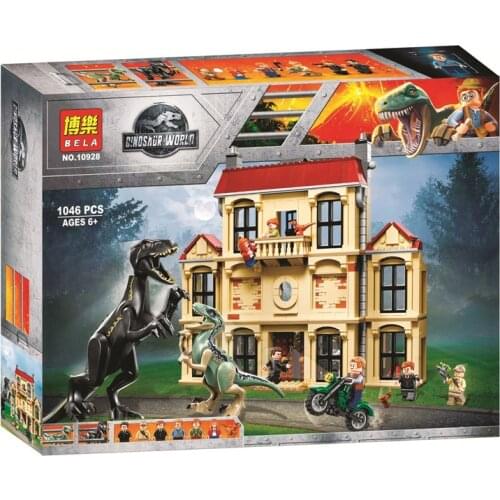 2021 New Dinosaurs World Series Tyrannosaurus Breakout Building Blocks Jurassic Parked Compatible Bricks Toy for Boys Children