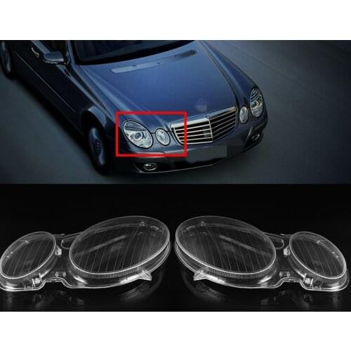 Headlight Lenses Headlamp Replacement Cover shell Left / Right Side For MERCEDES for BENZ E CLASS W211 E320 E350 2006-2008