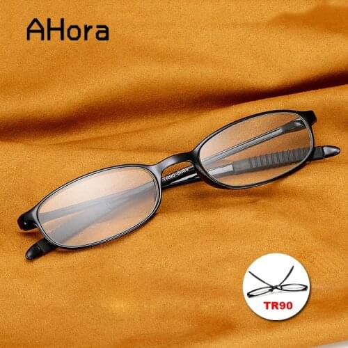 Ahora Retro Small Oval Frame Reading Glasses for Women Men Lightweight TR90 Presbyopia Glasses Female +1.0 1.50 2.0 2.5 3.0 3.5