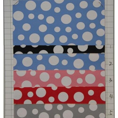 Wholesale PVC faux leather cross polka dot pattern leather material synthetic leather material fabric