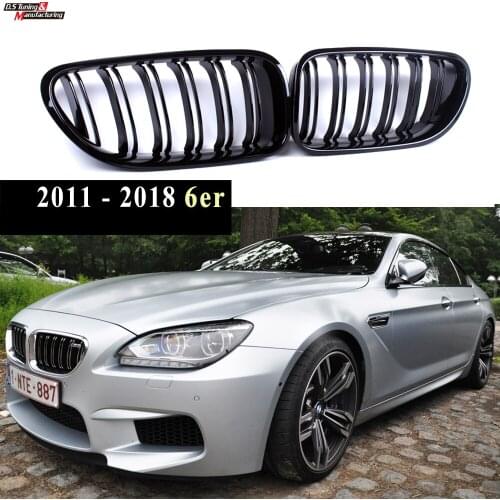 ABS Front Bumper Replacement Grille 2-Line For BMW 6 Series F06 Gran Coupe F12 Cabrio F13 Coupe 2011 - 2018