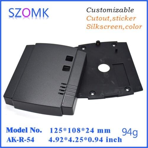 Szomk plastic electrical cabinet project box (4 pcs) 125*108*24mm black electronics junction box instrument boxes