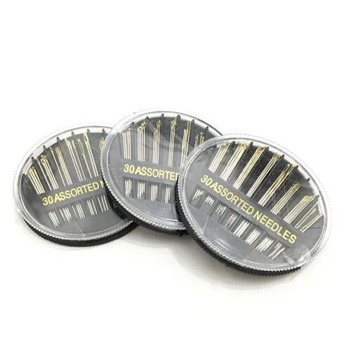 Hand Sewing Needles Assorted Mudder 30-Count Set (3 pcs pack) AA7290