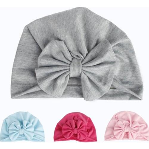 Lovely infant Cap Cotton Bow Hat For Baby Girls 2 Layer India Hat Kids Beanie Baby Hats Caps
