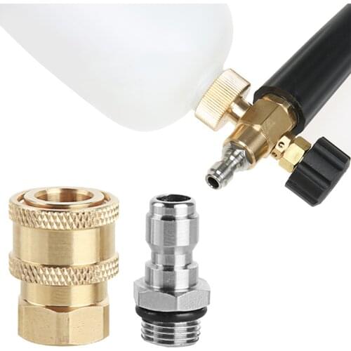 Car Washer Foam Lance Connector 1/4 Inch Quick Connect Socket And Quick Connect With Female M14 For Pressure Washer Water Gun