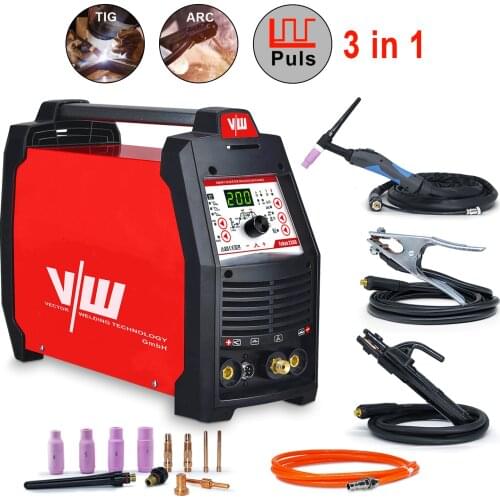 3 in1 Welding Machine Inverter Welder TIG MMA Pulse DC 200A inverter electrodes Stick IGBT Multifunctional digital TIG