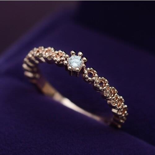 Thin CZ Eternity Ring Gold Color Shine Perfect Delicate Rings Titanium Steel High Quality Hot Sale Anillos Mujer 2020