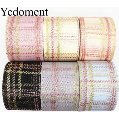 25Yards/roll 6CM Gold Lattice Foil Tulle Roll Organza Tutu Fabric Baby Shower Party Supplies DIY Hair Bows Handmade Materials