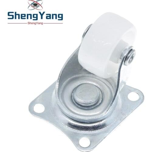1pcs ShengYang Universal Swivel Casters 1" Wheels White Roller Wheel For Furniture Trolley Chair Swivel Caster Wheel