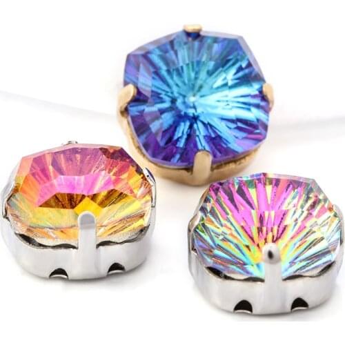 XiChuan DIY Jewelry Accessories Sew On Rhinestone Sticker Clothing Decoration Shaped Glass Beads DIY Jewelry Decoration Sticker