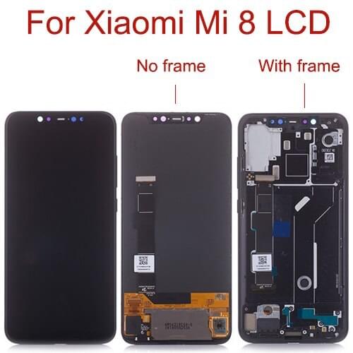 Xiaomi Mi 8 LCD Display Touch Screen Digitizer For Xiaomi Mi8 LCD Assembly For Xiaomi Mi 8 Display AMOLED Mi8 Screen Replacement