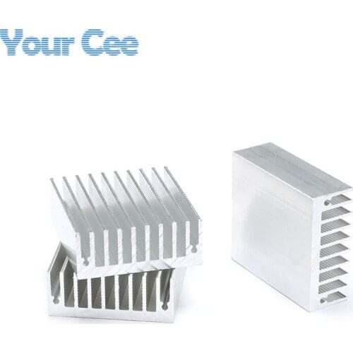 10 pcs 50*45*18mm Heatsink Cooling Fin Cooler Radiator Aluminum Heat Sink for LED, Power IC Transistor, Module PBC 50x45x18mm