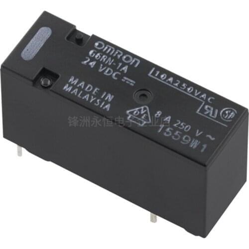 10PCS/Lot Power Relay G6RN-1A-5VDC 12VDC 24VDC 4PIN 8A 250VAC