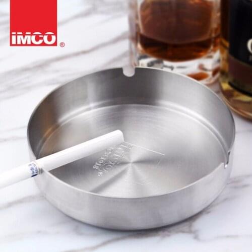 2021 New IMCO Simple Stainless Steel Round Practical Garbage Coin Storage Cup Container Cigar Ashtray Living Room Office Gadget
