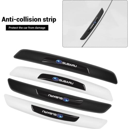 4Pcs Car Anti-Collision Strip Car Door Anti-Scratch Protector Stickers For Subaru Forester Legacy Impreza Mpreza Tribeca XV BRZ