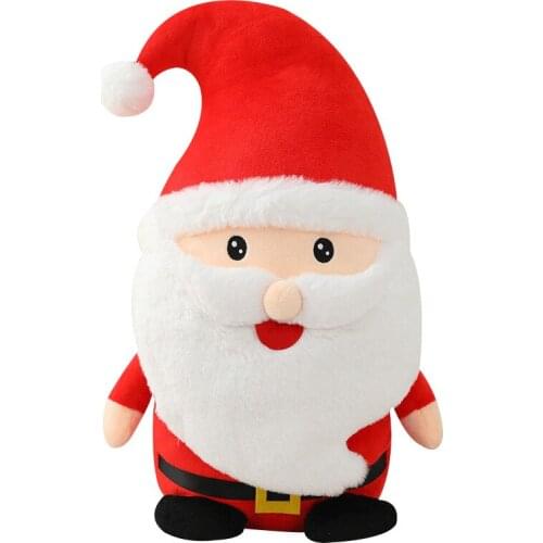 40cm 50cm 60cm Cute Santa Claus and Elk Soft Plush Doll For Children Toys Christmas Gifts