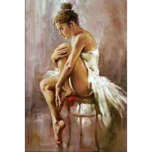 5D DIY Diamond Painting Ballet woman Full Round Drill Square Diamond Embroidered Crystal Mosaic Gift Cross Stitch Art Home Decor