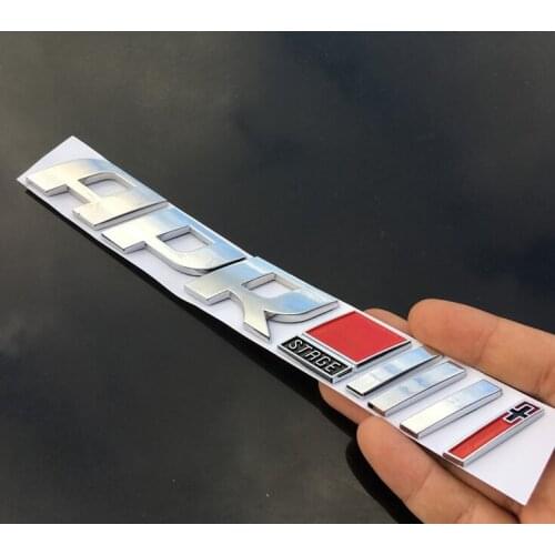 APR Stage III+ Emblem Badge ABS Car Auto Rear Trunk Fender Decal Stickers