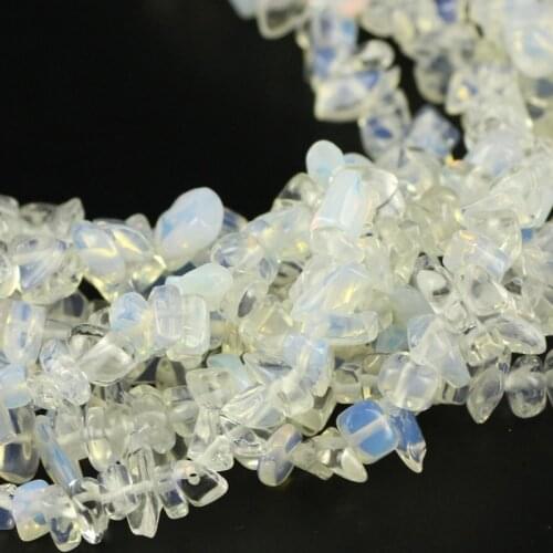 HGKLBB Irregular shape Natural Opal stone beads Freeform Gravel Chips beads for Jewelry making 87cm strand bracelet necklace DIY