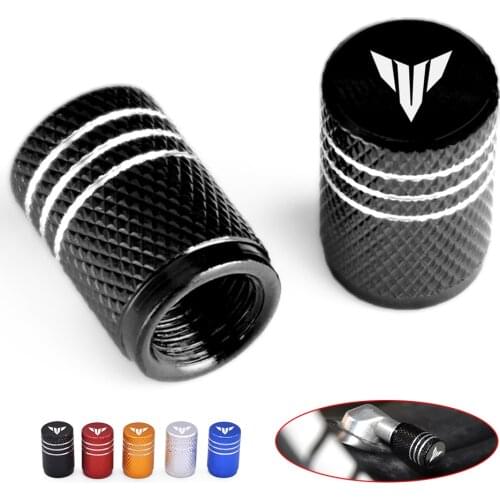 For YAMAHA MT09 MT07 FZ09 FZ07 MT125 MT25 MT10 MT03 MT01 LOGO MT Motorcycle CNC Wheel Tire Valve Air Port Stem Caps Accessories