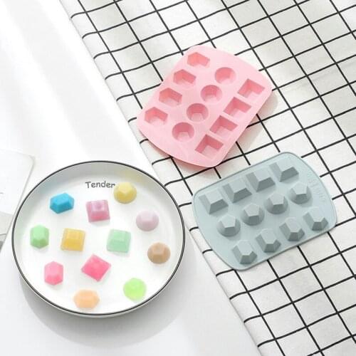 Gem Crystal Silicone Cake Mold Jewelry Silicone Chocolate Pudding Candy Mold Ice Cube Tray Mould