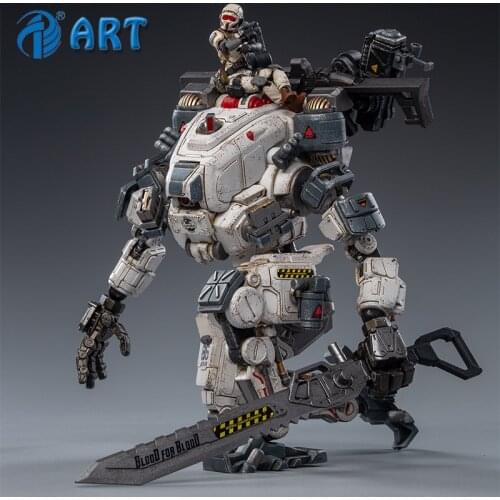 JOYTOY GOD OF WAR 86(White) Mechanical Armor Action Figure Model Coated Finished Product Free Shipping 1/25